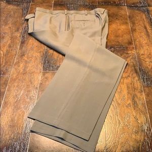 Haggar tan flat front dress slacks